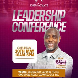 Leadership Conference - Saturday 30th May ONLY